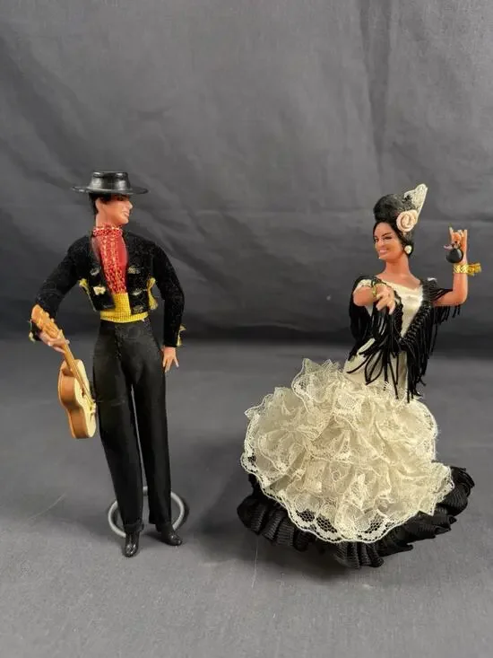MARIN CHICLANA Male/Female Vintage 1960s Genuine Spanish Flamenco Dancer Dolls