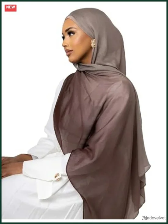 Ombre Modal Hijab Scarf Muslim Soft Lightweight Headscarf