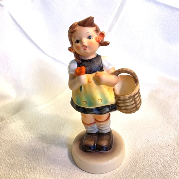 Vintage Goebel Hummel Sister Little Girl With A Basket Figurine TMK 6