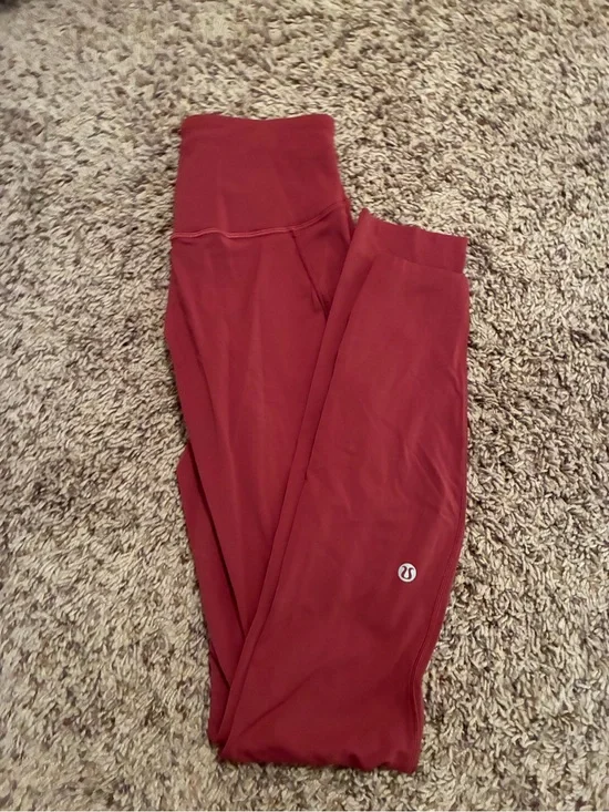 lululemon athletica High-Rise Wine Red Leggings