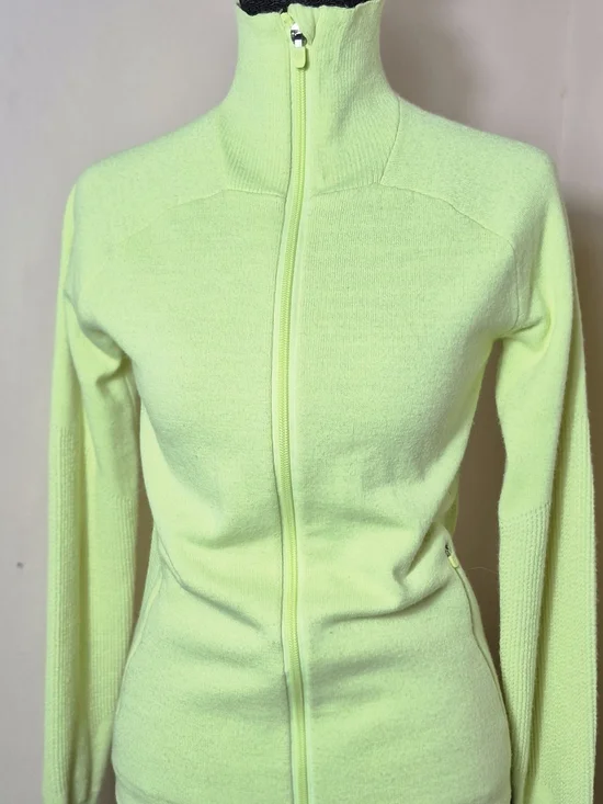 Lululemon Sweat Success Run  Knit Jacket  Florid Flash / Neon