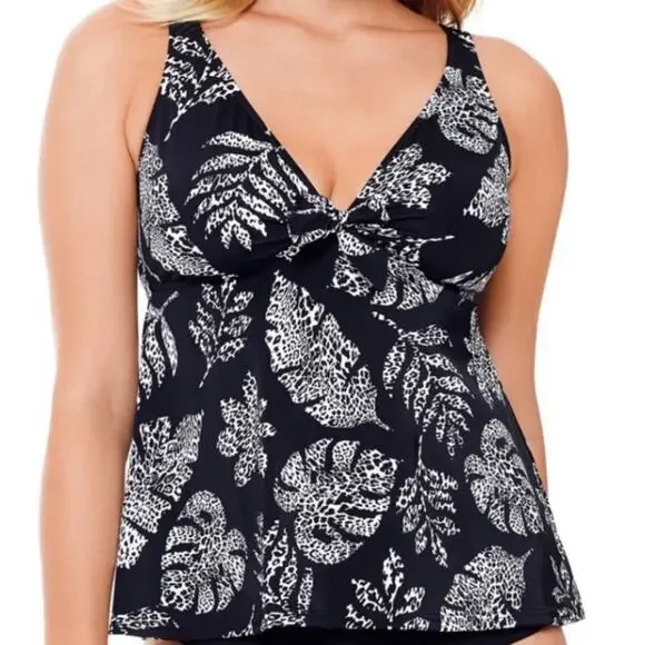 Swim Solution underwired tankini swim top 16W