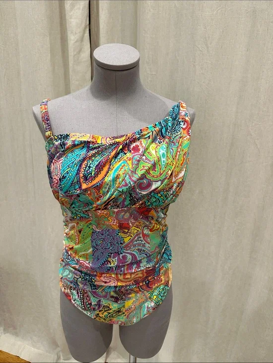 Vibrant Multicolor Paisley Swimsuit