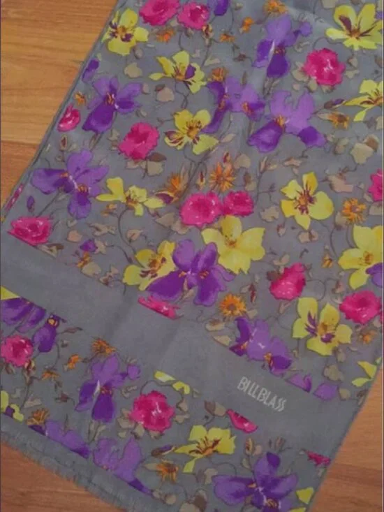 Bill Blass Floral Scarf
