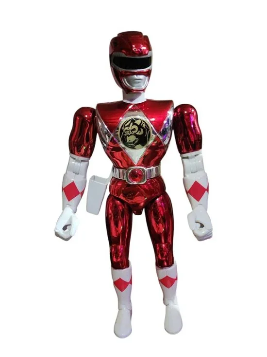 Red Metallic Power Ranger Figurine