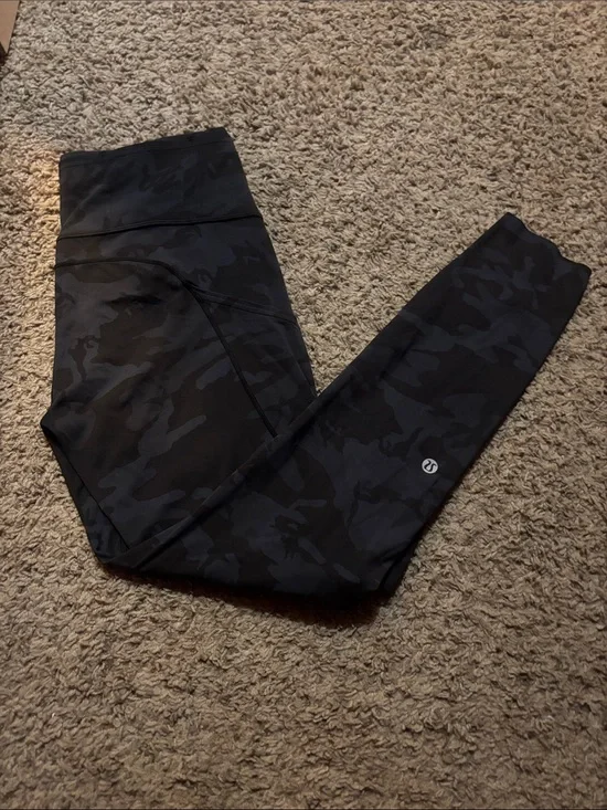 lululemon athletica Black Camo High-Rise Leggings