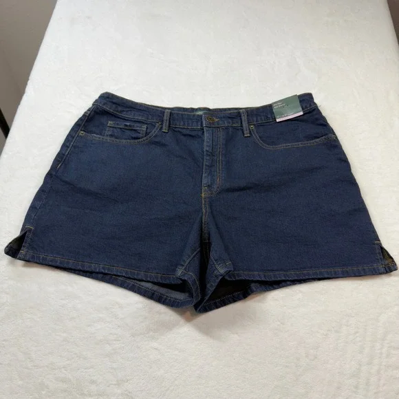 Wild Fable Midi Shorts Womens 17‎ Indigo New Mid Rise 4.5 Inseam Denim