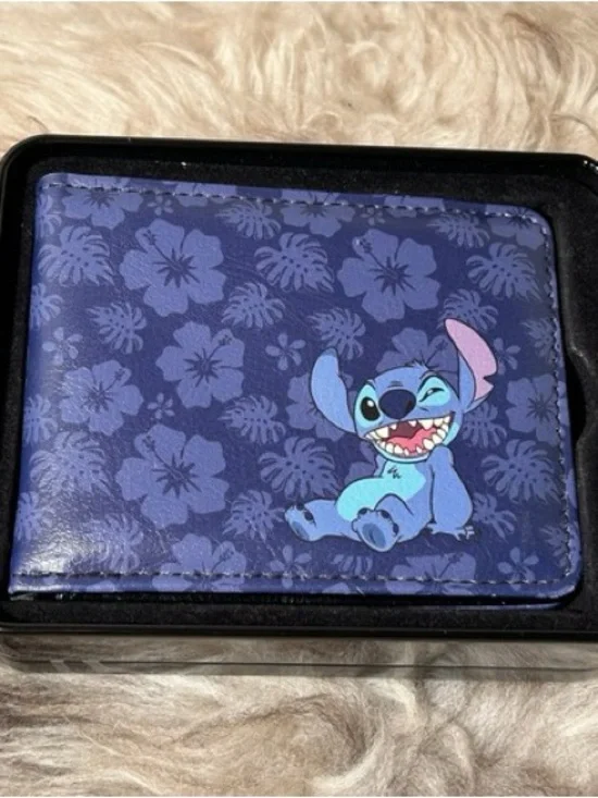 Kids/Mens Blue Stitch Character Card Wallet