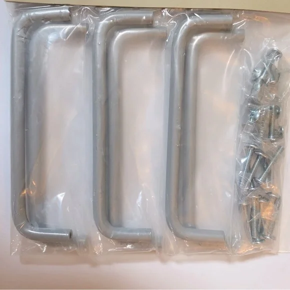 IKEA Kosing Door/Drawer Pull Handles, Matte Gary Metal, Pack of 6, (Sz 5 1/16
