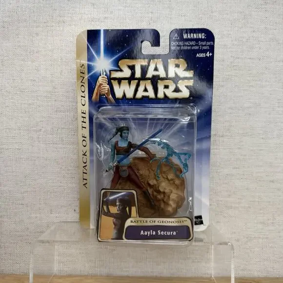 Aayla Secura Star Wars Attack Of The Clones 2003 Hasbro Action Figure NIB