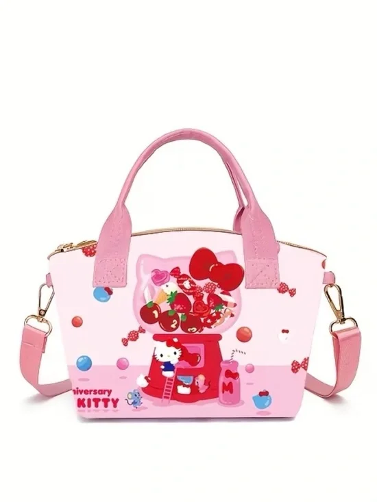 Hello Kitty Pink Gumball Satchel with Red Accents