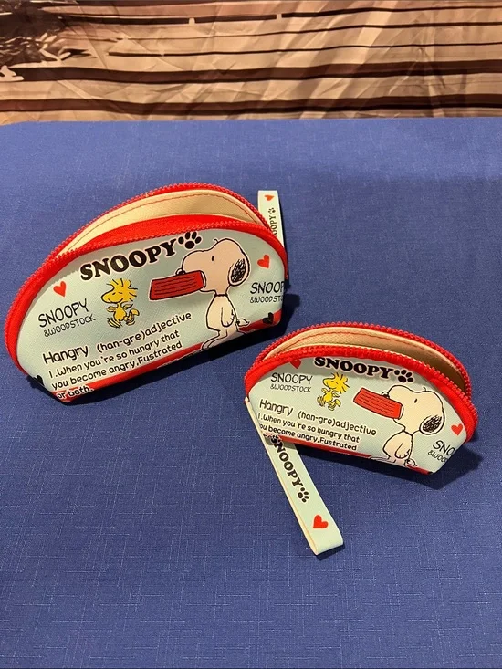 Kids Red Coin Purse Pouch - Cartoon Woodstock Design