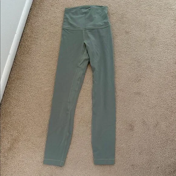 New Lululemon align 25” 0 Green Leggings