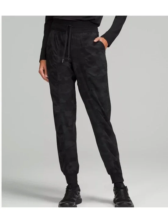 Lululemon Dance Studio Mid-Rise Black & Grey Women's Joggers SZ 6