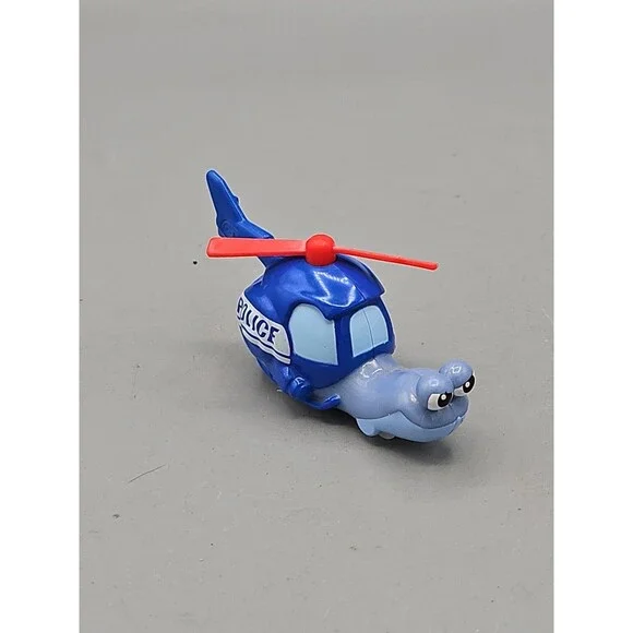 Dreamworks Turbo Snail Police Helicopter Roller Racer Car Toy Racing Team MATTEL