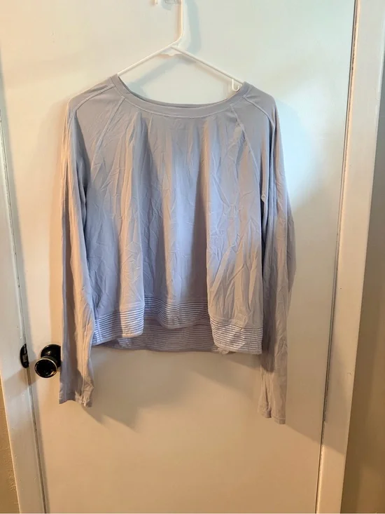 lululemon athletica Light Lavender Long-Sleeve Scoop Neck Top