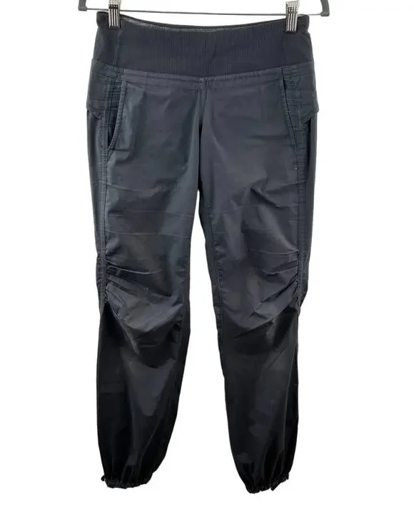 LULULEMON Womens Gray Elastic Waist Mid-Rise Activewear Pull-On Joggers Pants