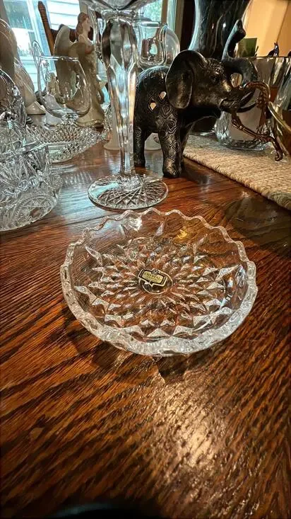 24% Crystal Dish From Yugoslavia