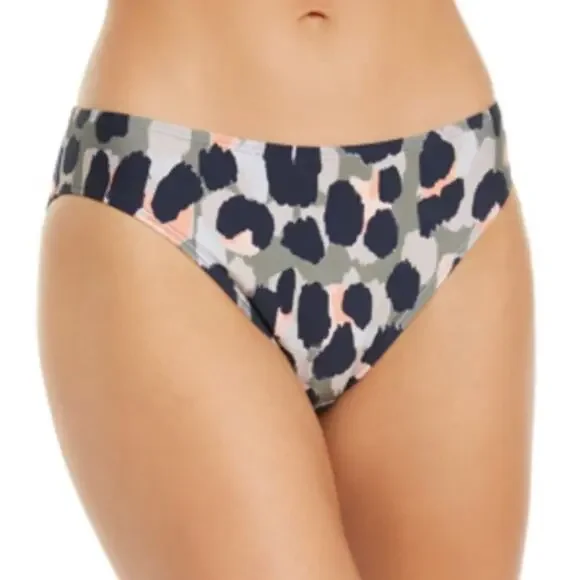 DKNY MILITARY OLIVE LEOPARD Bikini Swim Bottom