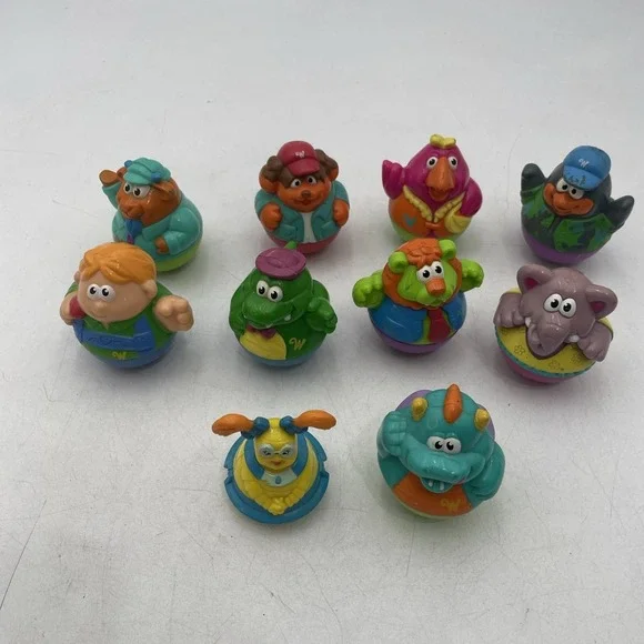 Vintage Hasbro Weebles Wobble Lot of 10 Characters Figures No duplicates