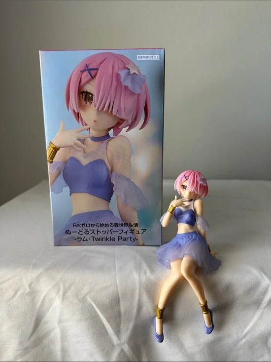 ❌ Re:Zero Starting Life in Another World Ram Twinkle Party Noodle Stopper Figure