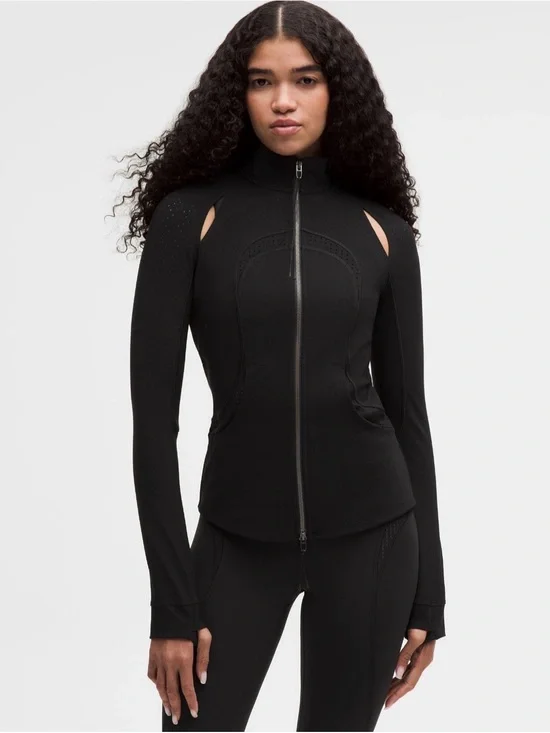 Lululemon Women Perforated Define Jacket *SLNSH, Black, Size 4