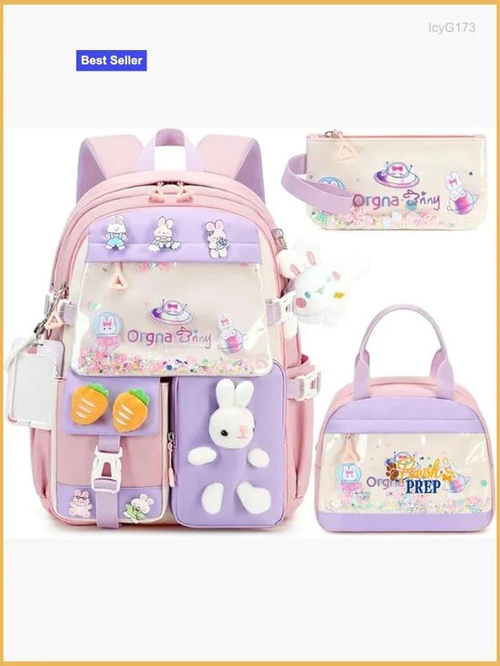Cute Bookbag Set with Lunch Box and Pencil Case