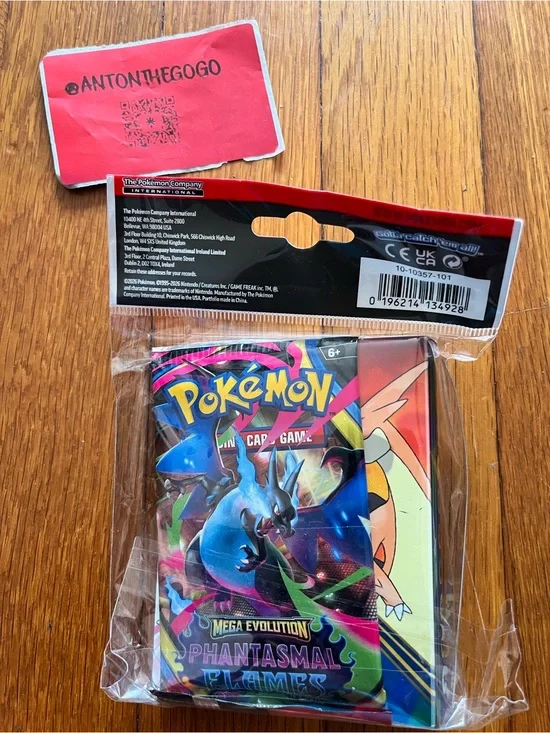 Pokemon Cards -Phantasmal Flames - MINI ALBUM PORTFOLIO w/ Booster Pack