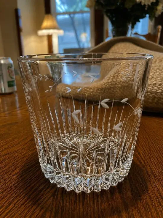 Vintage Princess House Crystal Ice Bucket - 1980's
