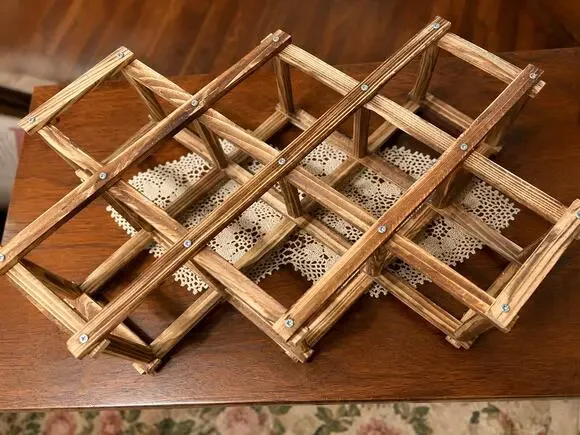 Solid Wood Wine/Rolling Pin Rack