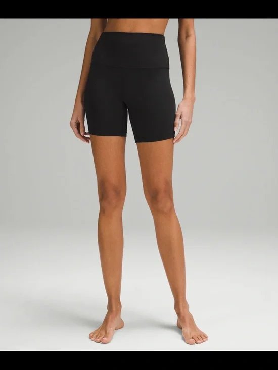 lululemon Black Align High-Rise Bike Shorts…Size 4