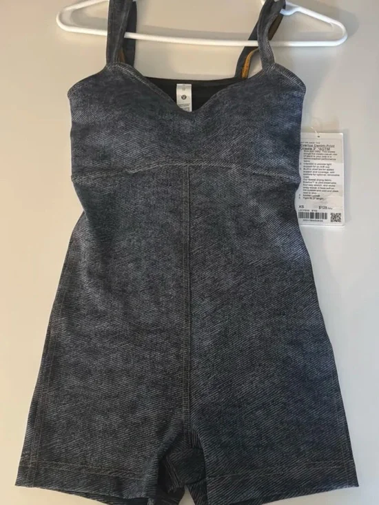 Lululemon Everlux Denim-Print Onesie NWT OBO
