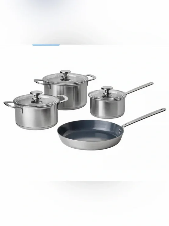 Brand New IKEA HEMKOMST 7-Piece Cookware Set.