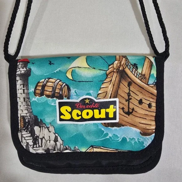 Scout Kids Nautical‎ Ship Lighthouse Wallet Coin Pouch Bag