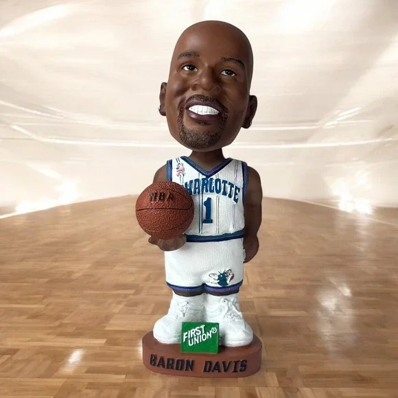 Baron Davis Bobblehead NBA Charlotte Hornets Basketball First Union