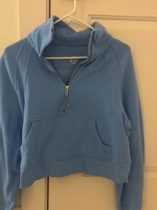 lululemon athletica Sky Blue Quarter-Zip Hoodie
