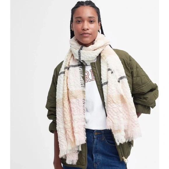 Ladies Barbour Brand‎ Alba Tartan Wrap Scarf