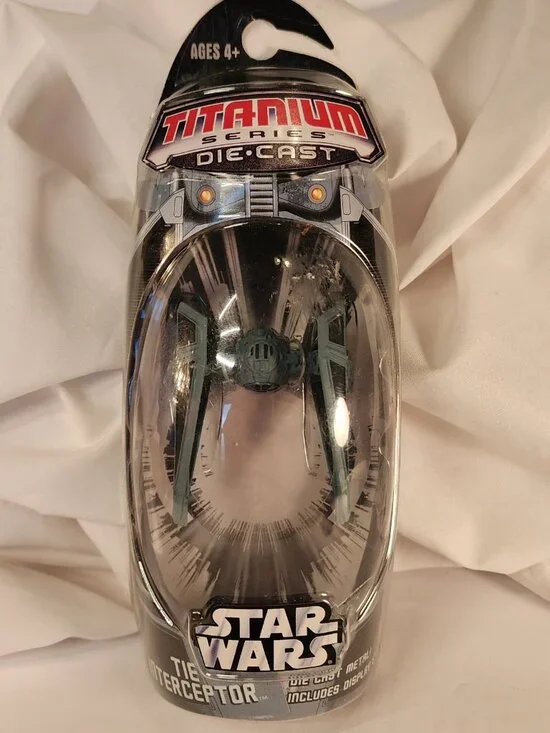 NEW IN BOX Titanium Series STAR WARS Tie Interceptor Die Cast Metal