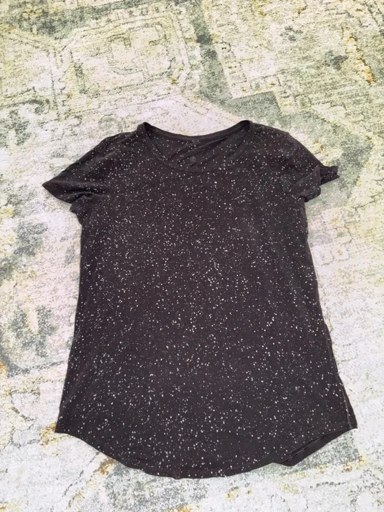 Lululemon Black Speckled Short Sleeve Tee