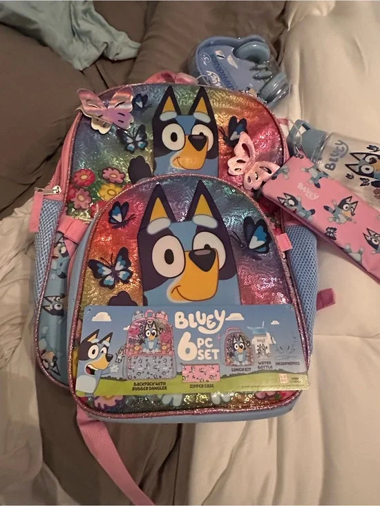 Kids Rainbow Sequin Backpack - Pink & Multicolor