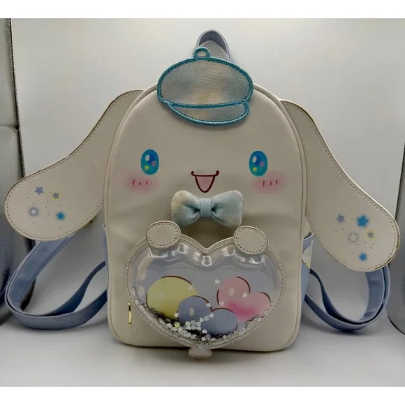 Her Universe Sanrio Cinnamoroll Mini Backpack Blue White Heart Shaker Bag