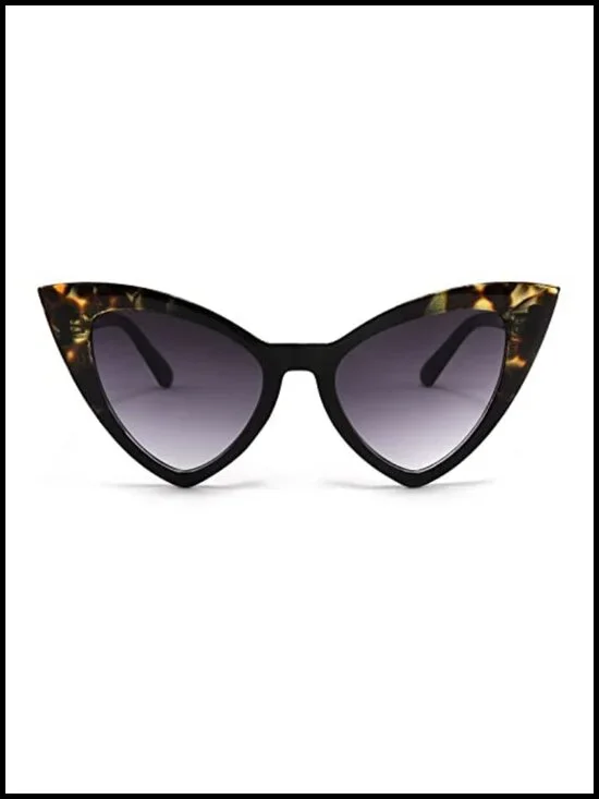 Retro Cat Eye Sunglasses UV400 Protection Polarized Plastic Frame Accessory