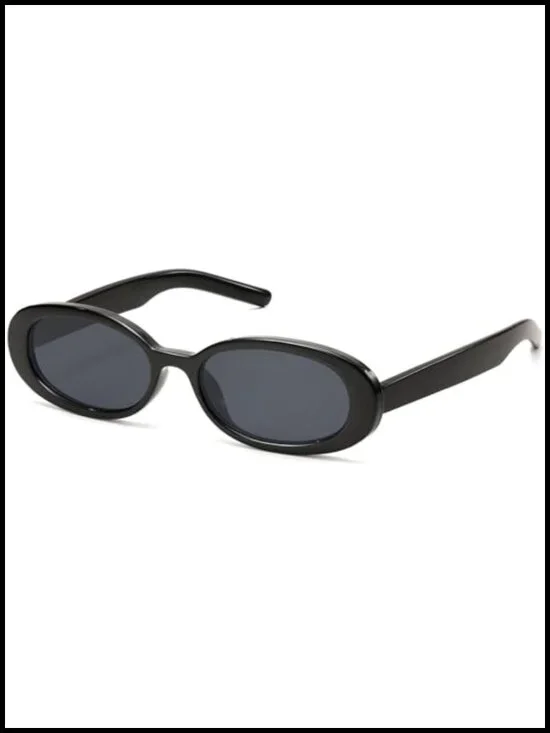 Vintage Retro Oval Small Sunglasses Non-Polarized UV Protection