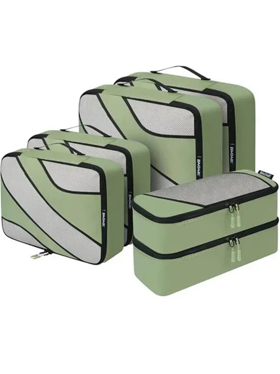 Travel Packing Cubes Set 6 Luggage Organizer Bags Travel Storage Suitcase Bags