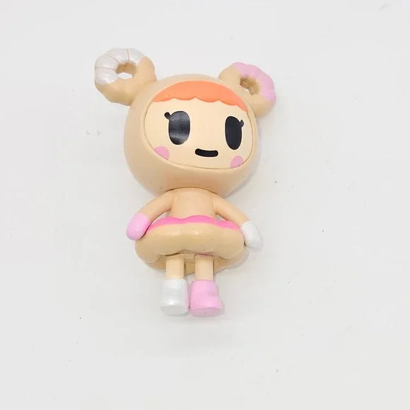 Tokidoki Donutella Mini Figure Unisex OS Tan Pink Donut Themed Vinyl Collectible
