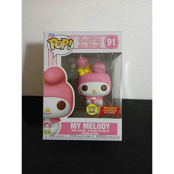Funko Pop! Hello Kitty - My Melody #91 Glow In The Dark Toystop Exclusive