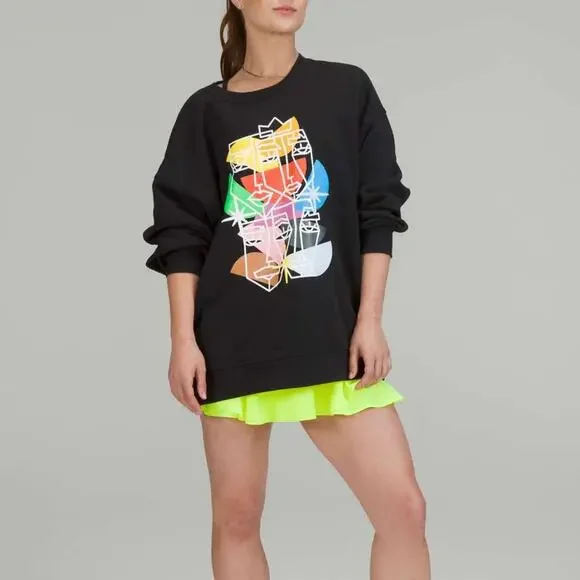 Lululemon Perfectly Oversized Crew Neck City Street Pride Sweatshirt 8 Women's