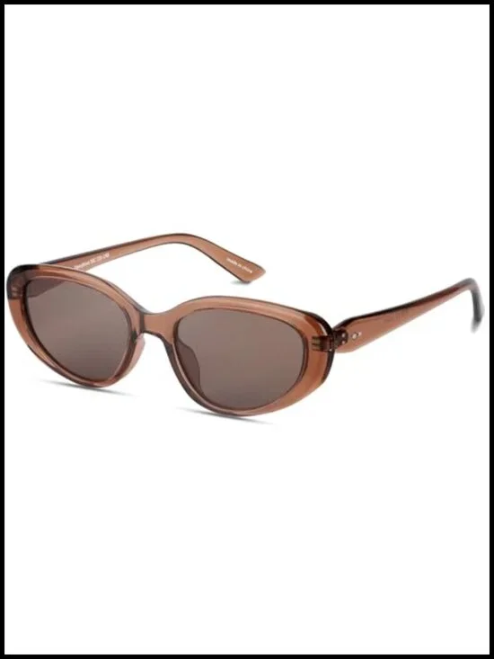 Retro Y2K Thin Skinny Cat Eye Sunglasses with Polarized Lenses