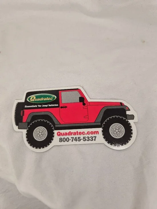 Quadratec Jeep Shaped Promotional Magnet - Jeep Wrangler Off-Road Accessory