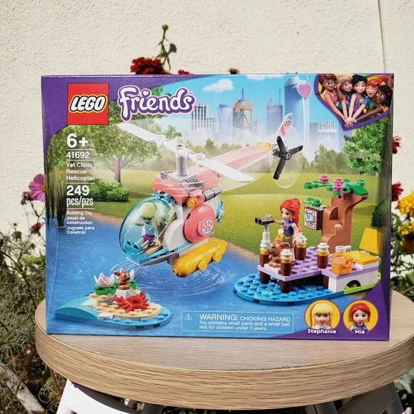 NEW LEGO FRIENDS Building Set Helicopter Vet Rescue 41692 Valentine's Day Gift 2